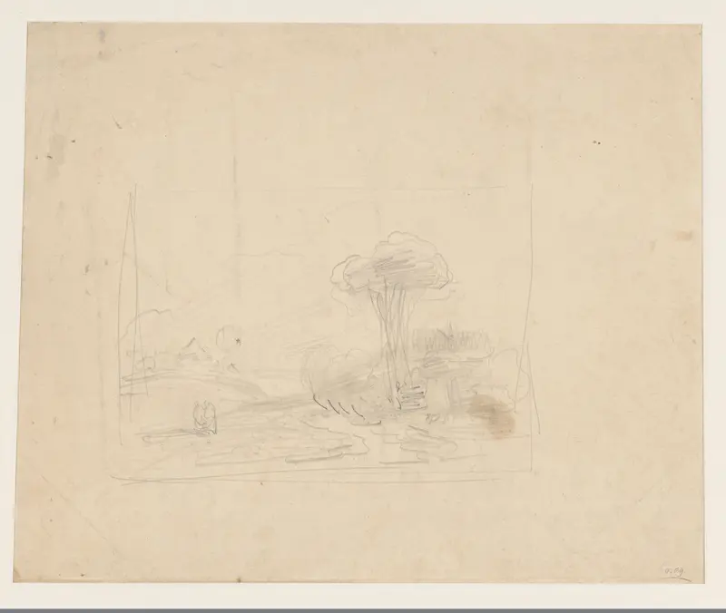 Schets van een landschap Wall Art by Wijnand Nuijen - High-Resolution Digital Print