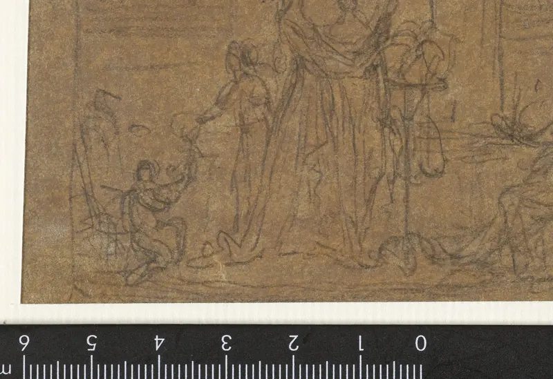 Schets van een musicerend gezelschap Wall Art by anonymous - High-Resolution Digital Print