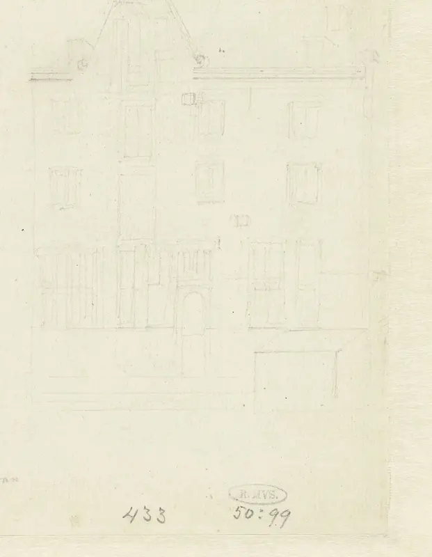 Schets van een pakhuis te Amsterdam (?) Wall Art by Unknown - High-Resolution Digital Print