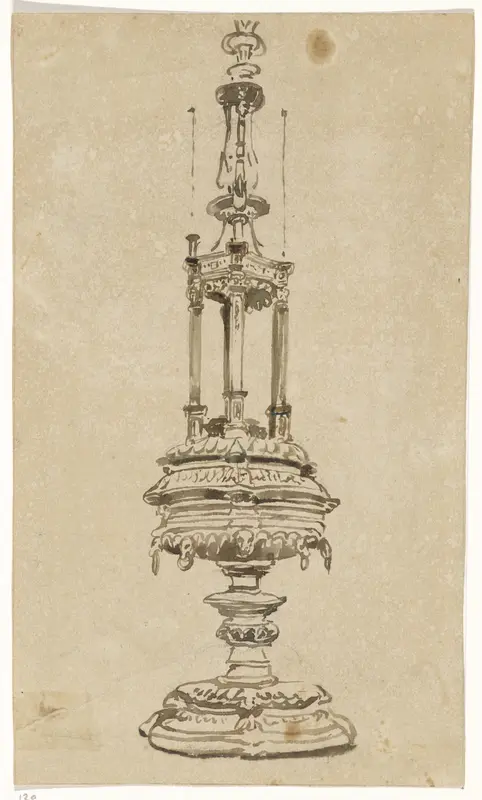 Schets van een reliekhouder Wall Art by Johannes Bosboom - High-Resolution Digital Print
