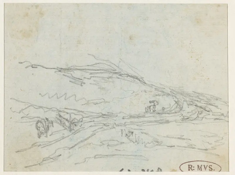 Schets van heuvellandschap Wall Art by Georges Michel - High-Resolution Digital Print