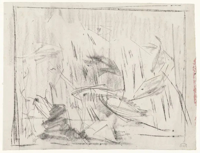 Schets van vissen in een aquarium Wall Art by Gerrit Willem Dijsselhof - High-Resolution Digital Print