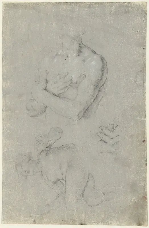 Schetsblad met figuren Wall Art by Felice Brusasorci - High-Resolution Digital Print