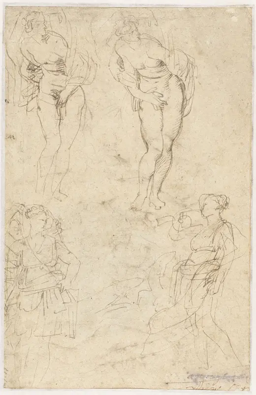 Schetsen van de dochters van Cecrops Wall Art by Peter Paul Rubens - High-Resolution Digital Print