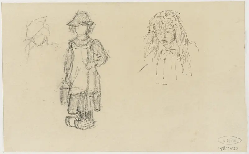 Schetsen van een meisje