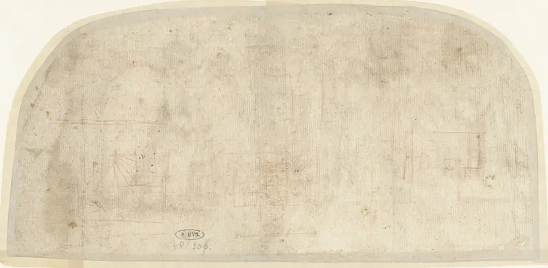 Schetsen van een plattegrond (?) Wall Art by anonymous - High-Resolution Digital Print
