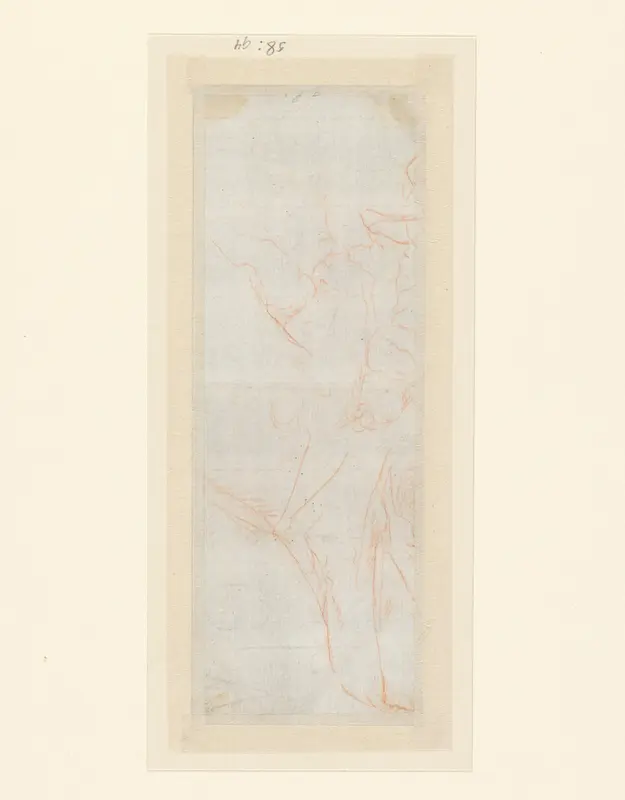 Schetsen van het hoofd van een vrouw en een putto, of een Madonna Wall Art by Giulio Carpioni (I) - High-Resolution Digital Print