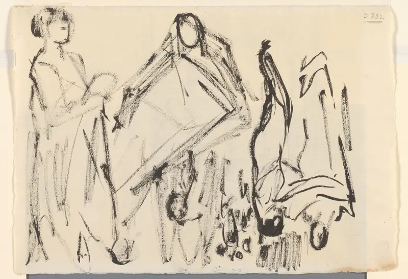 Schetsen van staande figuren Wall Art by Rik Wouters - High-Resolution Digital Print