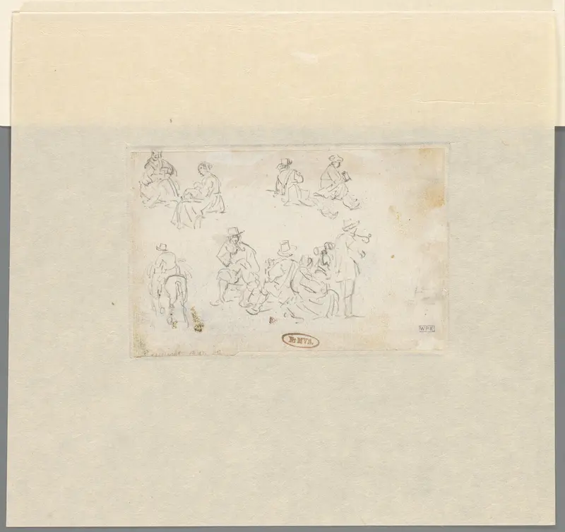 Schetsen van verschillende figuren Wall Art by Unknown - High-Resolution Digital Print