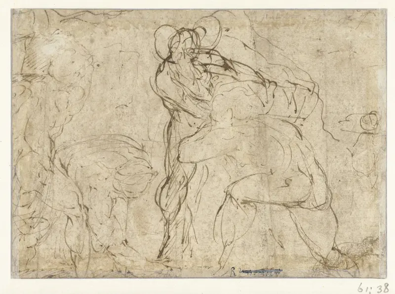 Schetsen van verschillende naaktfiguren Wall Art by Unknown - High-Resolution Digital Print