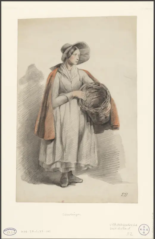 Scheveningse vissersvrouw Wall Art by anonymous - High-Resolution Digital Print