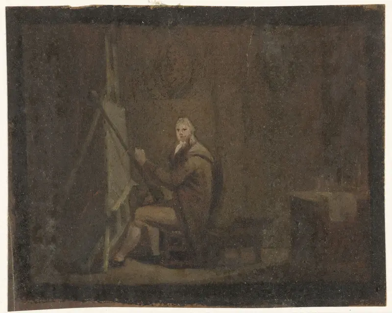 Schilder in zijn atelier Wall Art by anonymous - High-Resolution Digital Print