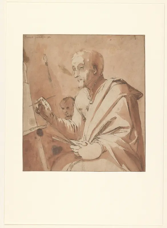 Schilder voor zijn ezel Wall Art by Gerrit Pietersz. Sweelink - High-Resolution Digital Print