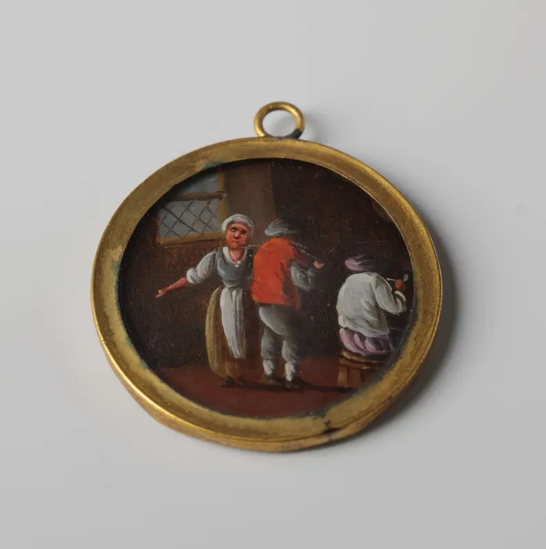 Schilderij met herbergscène Wall Art by anonymous - High-Resolution Digital Print