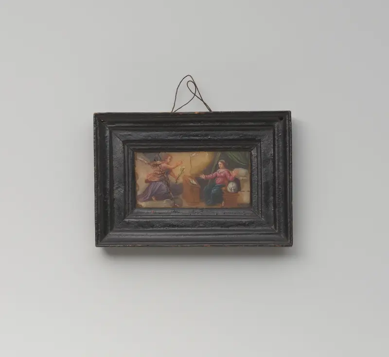 Schilderij met voorstelling van De Annunciatie Wall Art by anonymous - High-Resolution Digital Print