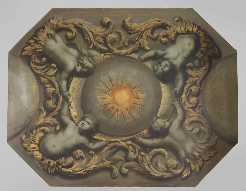 Schildering horend bij een plafond Wall Art by Theodoor van der Schuer - High-Resolution Digital Print