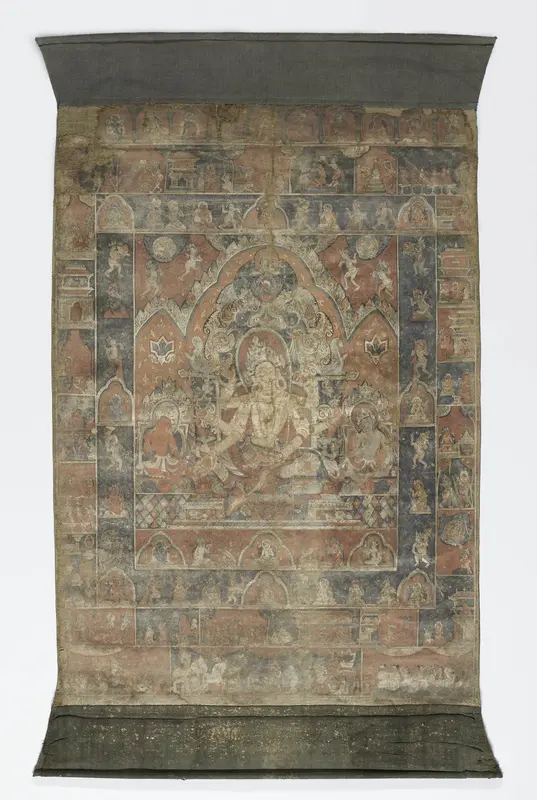 Schildering op doek van Vasudhara Wall Art by anonymous - High-Resolution Digital Print