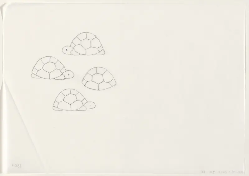 Schildpadden (schets) Wall Art by Dick Bruna - High-Resolution Digital Print