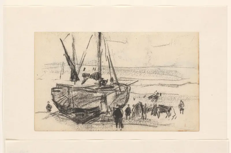 Schip op het strand Wall Art by Willem Bastiaan Tholen - High-Resolution Digital Print