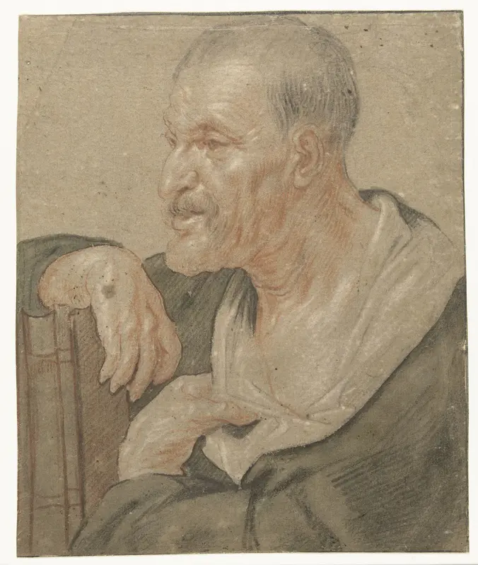Schouderstuk van een evangelist, naar links Wall Art by Jacques Jordaens - High-Resolution Digital Print