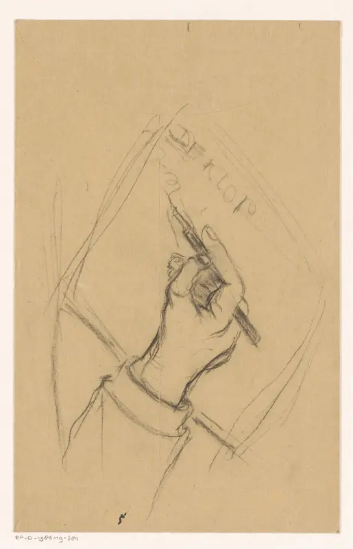 Schrijvende hand Wall Art by Reinier Willem Petrus de Vries (1874-1953) - High-Resolution Digital Print