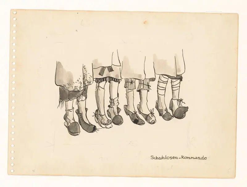 Schuhlosen-Kommando Wall Art by Agatha Abrahamina Siegenbeek van Heukelom (Atie) - High-Resolution Digital Print