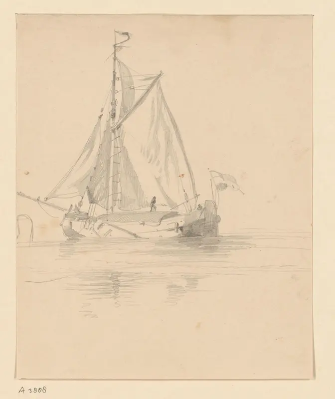 Schuit Wall Art by Willem Anthonie van Deventer - High-Resolution Digital Print