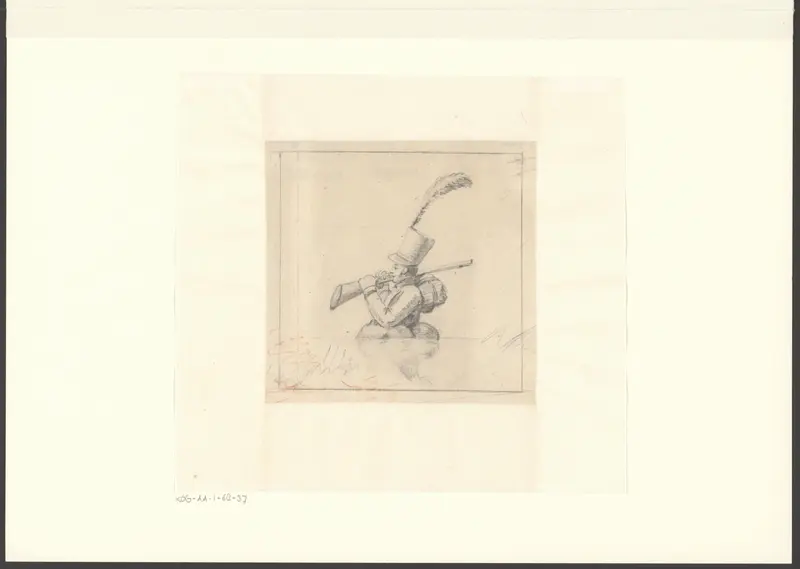 Schutter wadend door water Wall Art by anonymous - High-Resolution Digital Print