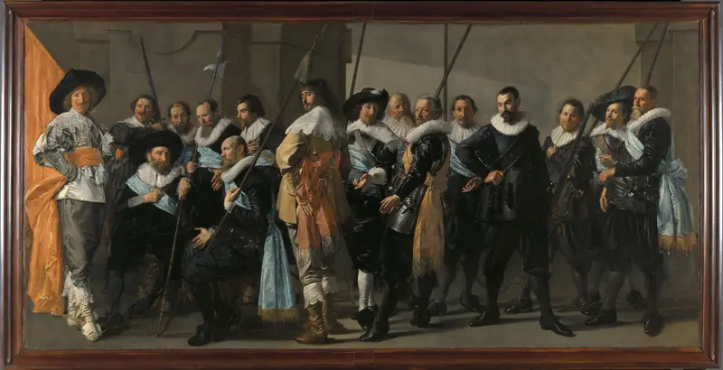 Schutters van wijk XI onder leiding van kapitein Reynier Reael Wall Art by Frans Hals - High-Resolution Digital Print