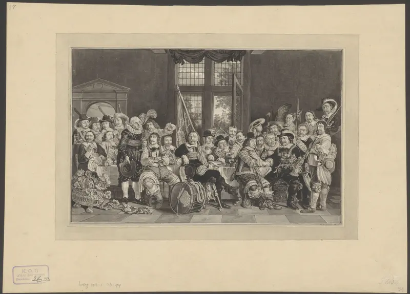Schuttersmaaltijd ter viering van de Vrede van Munster Wall Art by Unknown - High-Resolution Digital Print