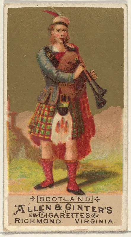 Scotland, from the Natives in Costume series (N16) for Allen & Ginter Cigarettes Brands Wall Art by Allen & Ginter - High-Resolution Digital Print