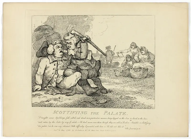 Scottifiying the Palate, from Boswell's Tour of the Hebrides Wall Art by Thomas Rowlandson - High-Resolution Digital Print