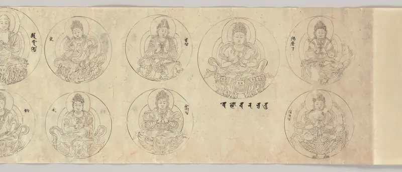 Scroll of Deities of the Diamond World Mandala