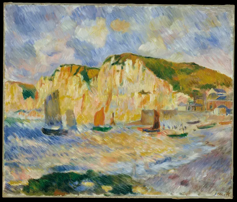 Sea and Cliffs Wall Art by Auguste Renoir - High-Resolution Digital Print