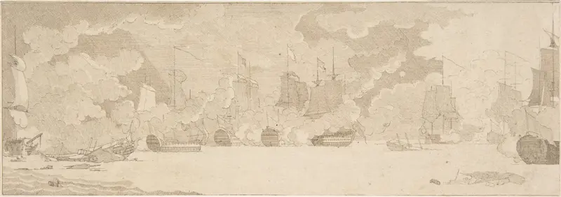 Sea Battle Wall Art by Anonymous, Dutch, 17th century - High-Resolution Digital Print