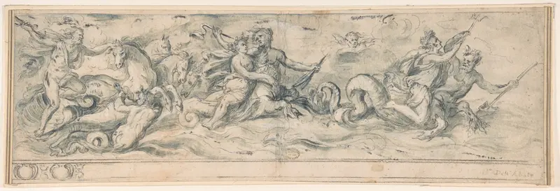 Sea Deities Wall Art by Anonymous, Italian, Roman-Bolognese, 17th century - High-Resolution Digital Print