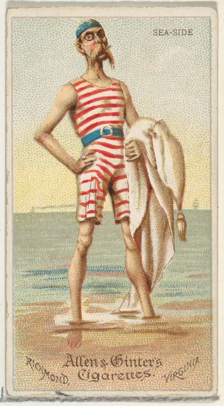 Sea-Side, from World's Dudes series (N31) for Allen & Ginter Cigarettes Wall Art by Allen & Ginter - High-Resolution Digital Print