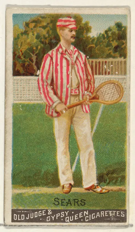 Sears, Lawn Tennis, from the Goodwin Champion series for Old Judge and Gypsy Queen Cigarettes Wall Art by Goodwin & Company - High-Resolution Digital Print