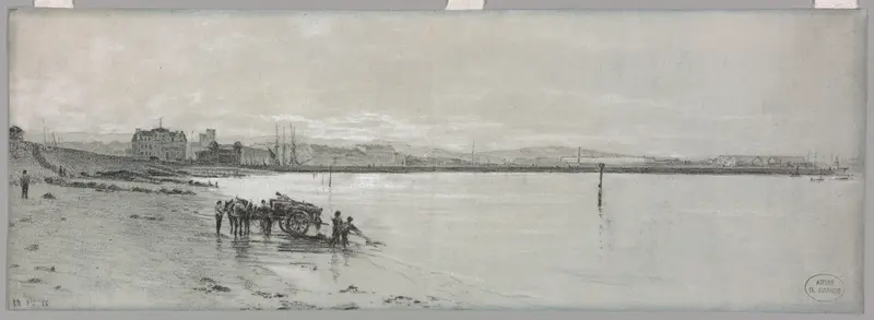 Seaside Wall Art by Charles François Eustache - High-Resolution Digital Print