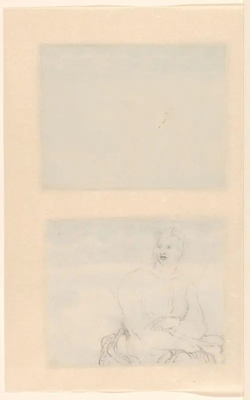 Seated Female Nude Wall Art by Unknown - High-Resolution Digital Print