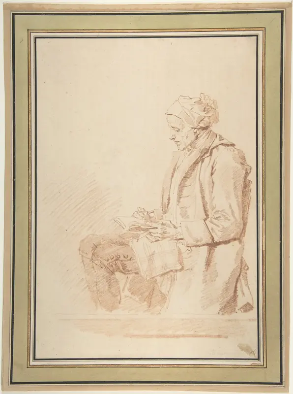 Seated Man Reading Wall Art by Jean Honoré Fragonard - High-Resolution Digital Print