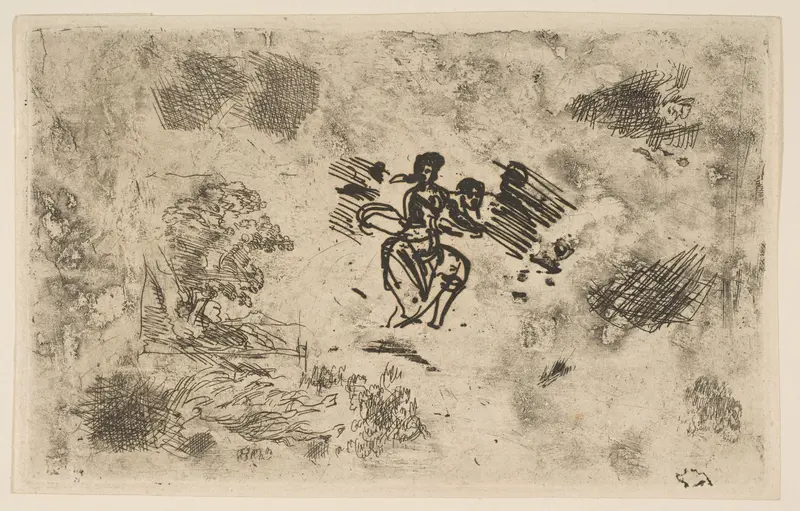 Seated Woman and Other Sketches Wall Art by Claude Lorrain (Claude Gellée) - High-Resolution Digital Print