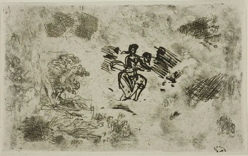 Seated Woman and Other Sketches