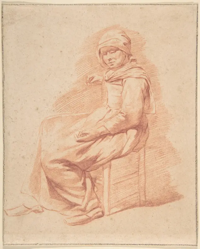 Seated Young Woman Wall Art by Gerrit Adriaensz Berckheyde - High-Resolution Digital Print