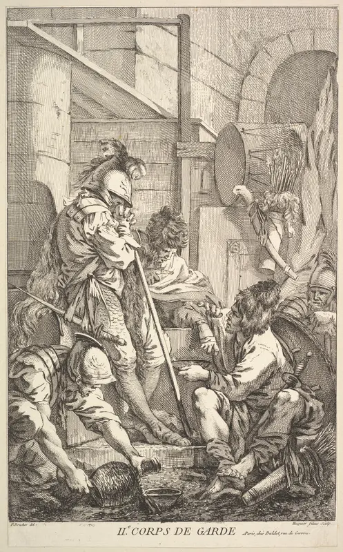 Second Guard-Room Wall Art by Jacques Gabriel Huquier - High-Resolution Digital Print