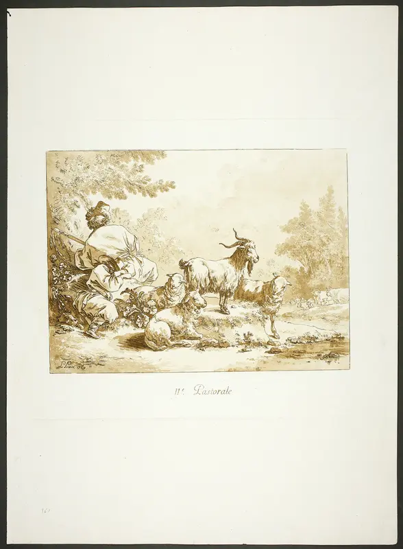 Second Pastoral Wall Art by Jean Baptiste Le Prince - High-Resolution Digital Print