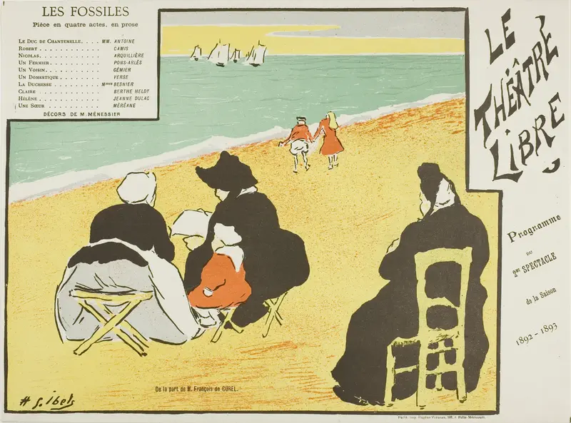 Second Performance: Les Fossiles, for Le Théatre Libre Wall Art by Henri-Gabriel Ibels - High-Resolution Digital Print