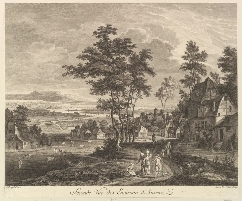 Second View of the Environs of Antwerp (Seconde Vue des Environs d'Anvers) Wall Art by Jan Brueghel the Elder - High-Resolution Digital Print