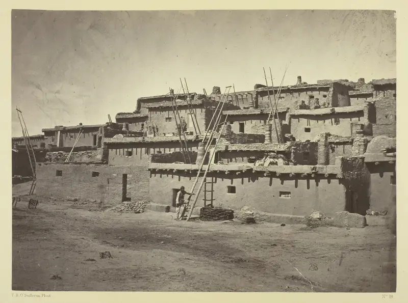 Section of the South Side of Zuni Pueblo, N.M. Wall Art by Timothy O'Sullivan - High-Resolution Digital Print