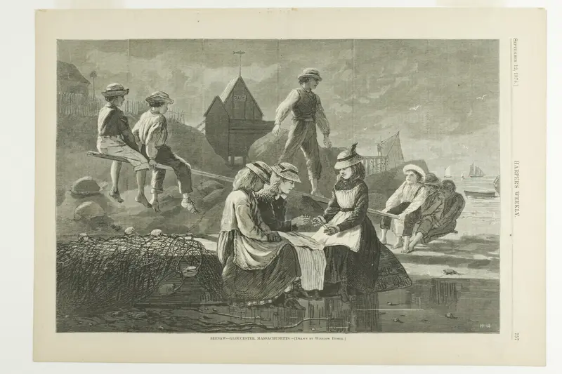 Seesaw Gloucester Wall Art by Winslow Homer - High-Resolution Digital Print